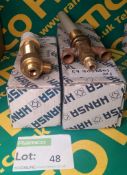 2x Hansa shower fittings