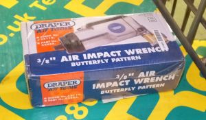 Draper 3/8" Air impact wrench - butterfly pattern (in original box unused)