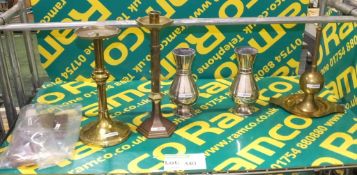 Church curios including candlestick holders