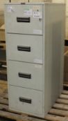 Chubb 4 drawer filing cabinet