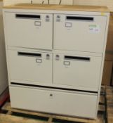 4 Compartment and drawer cabinet