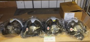 4x Scott Safety Guard Vision 3 breathing masks