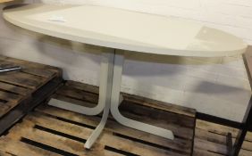Oval topped table