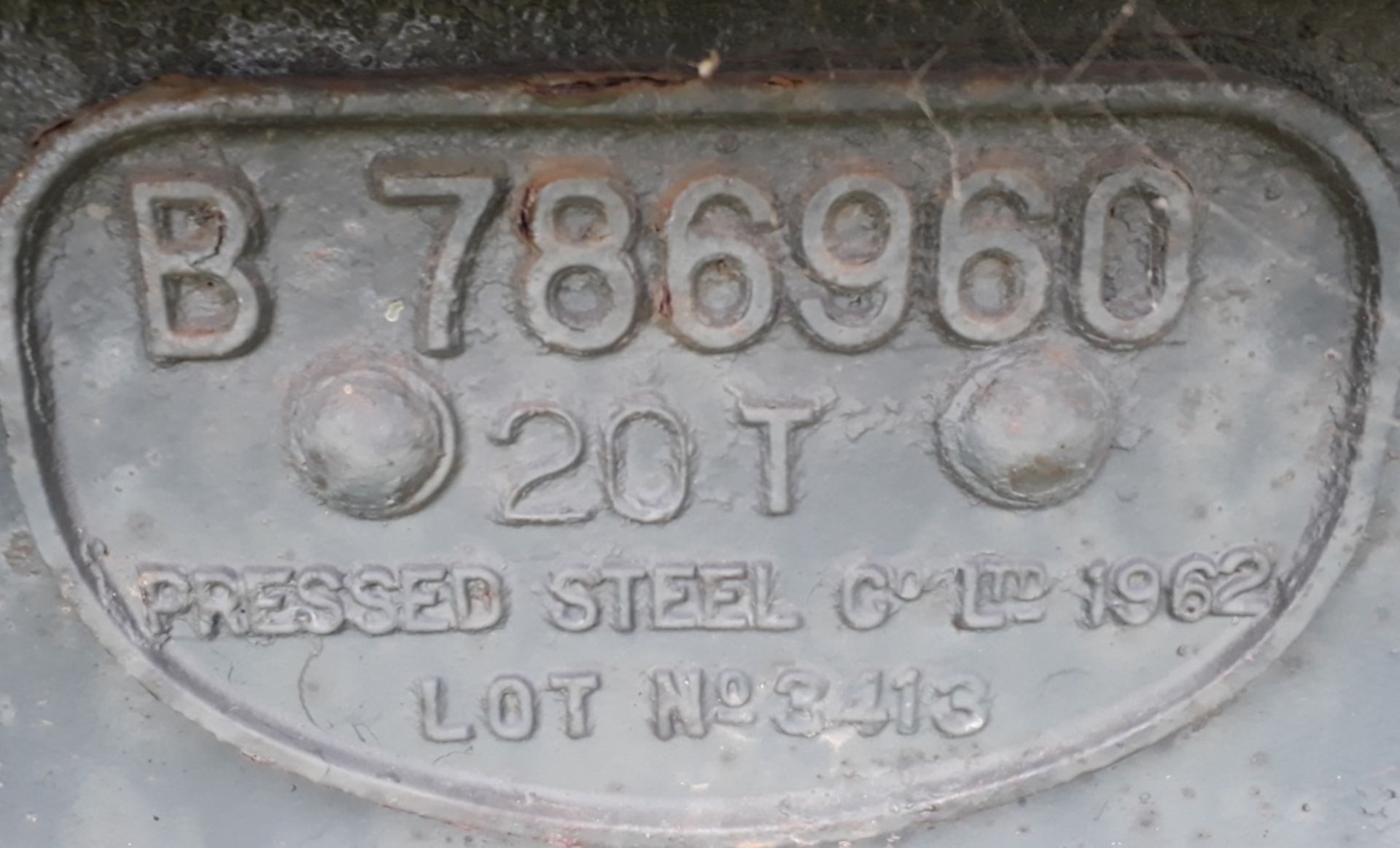 Freight Wagon, Built by Pressed Steel Co Ltd 1962, Lot Number 3413 B786960, approx weight - Image 3 of 22