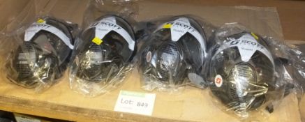 4x Scott Safety Guard Vision 3 breathing masks