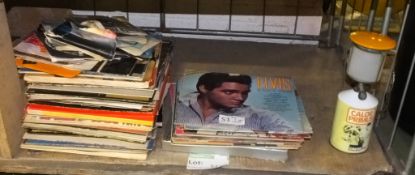Various LP's and Singles including Elvis Presley, Calor Primus lantern