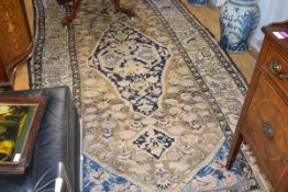 A Belouch rug, the central lozenge medallion enclosed within a stylised geometric foliate panel.