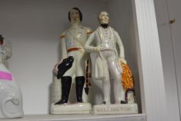 Two 19th century Staffordshire political figures, The Duke of Wellington as Prime Minister and Louis