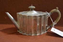 A Victorian silver bachelor's teapot, Walter & John Barnard, London 1884, in the Georgian taste,