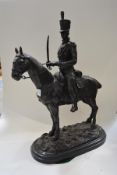 After John Rattenbury Skeaping R.A. (British, 1901-1980), A Trooper of the Light Dragoons, patinated