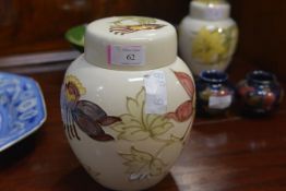 A Moorcroft limited edition jar and cover, in the Honeysuckle pattern against a cream ground, Walter