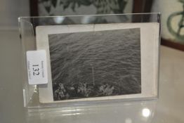 TITANIC MEMORABILIA - A photographic autograph postcard after an original photograph taken by J.W.