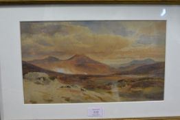 Paul Jacob Naftel R.W.S. (1817-1891), Rannoch Moor, signed lower right and dated 1867,