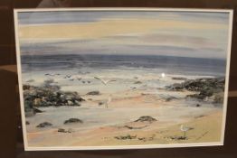 Valerie Fraser R.S.W. (Scottish, b. 1933), "Elie Harbour", signed, R.S.W. Exhibition Label verso,