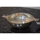 A large George V silver quaich, Martin Hall & Co., Sheffield, 1919? (mark rubbed), of characteristic