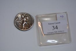 Alexander the Great tetradrachm, condition fine+