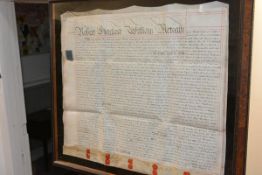 Island of St. Christopher (St. Kitts) Estate Document, an unusual 18th century Indenture for the