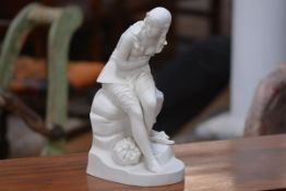 An early Victorian Minton Parian figure, Dorothea, by John Bell, bearing registration diamond,