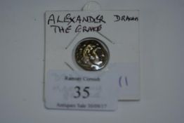 Alexander the Great, drachm, condition very fine