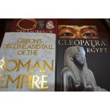 A large collection of Classical reference books, including Roman, Greek and Egyptian, both hard back