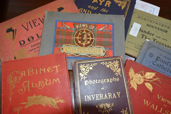 A group of vintage souvenir picture books of Scottish and other topographical subjects including