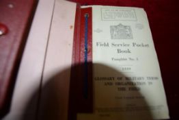 World War II interest: a group of War Office Field Service booklets, 1939-41, bound together