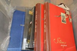 Five albums of Far Eastern (primarily Malaysia and Singapore), GB and World stamps