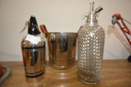 Two vintage soda syphons