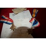 A World War I medal pair, the War Medal and the 14-15 Star to 3404 Pte T. J. Allison, Royal Scots;
