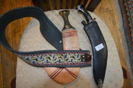 Two modern daggers: a kukri and a jambiya (2)