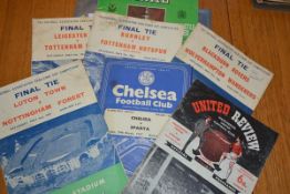 A group of seven football programmes, late 1950's to early 1970's including Football Association