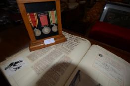 A medal group to Fireman George L. Stevens comprising: The Society for the Protection of Life from