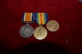 A World War I pair of medals, War and Victory medals to Lt. W. A. Johnston and 1914 commemorative