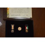 A Gulf War Collection cased commemorative gold sovereign, "Behind Enemy Lines", a full sovereign