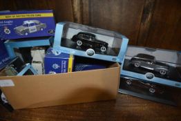 A group of model vehicles including Oxford Automobile Company diecast models, boxed, three Corgi
