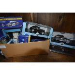 A group of model vehicles including Oxford Automobile Company diecast models, boxed, three Corgi