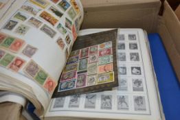 A group of albums of World Stamps and stock books