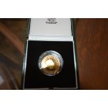 A Royal Mint limited edition £2 gold proof coin, 50th anniversary of the Double Helix DNA discovery,