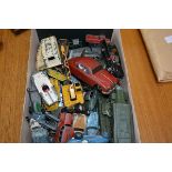 A group of vintage play worn diecast model vehicles