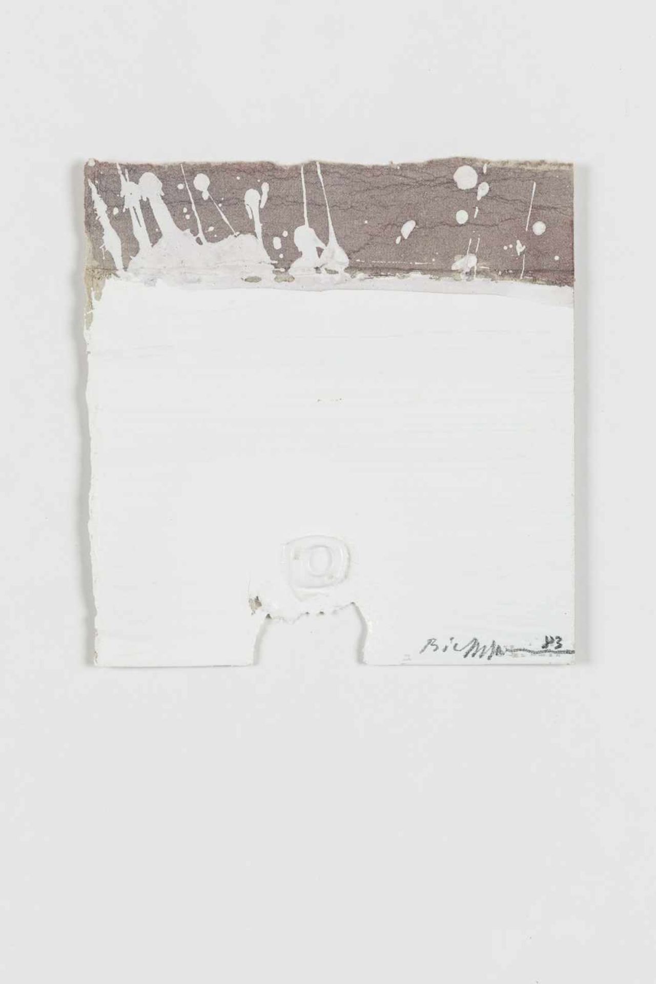 Hans Bischoffshausen Feld am See 1927 - 1987 Villach Ohne Titel Öl auf Karton 14 x 13,5 cm 1983