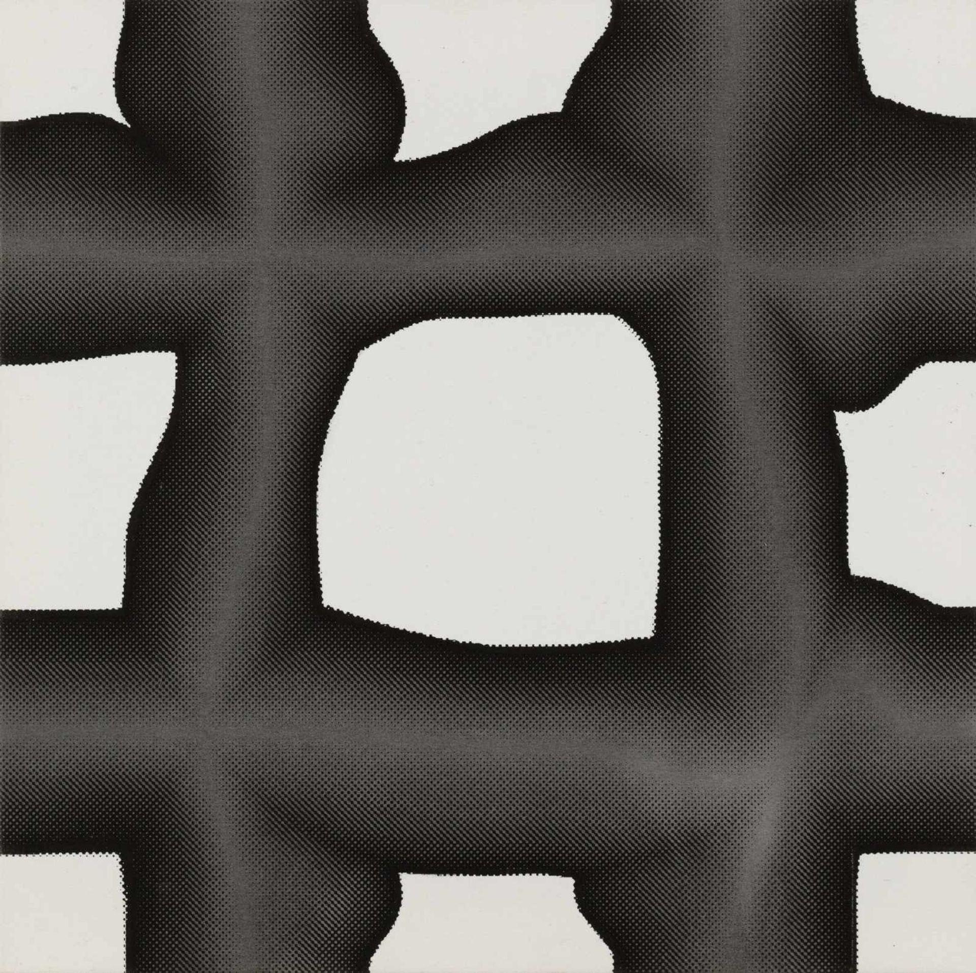 Peter Kogler Innsbruck 1959 geb. Ohne Titel Siebdruck, Acryl auf Leinwand 60 x 60 cm 1997 rückseitig