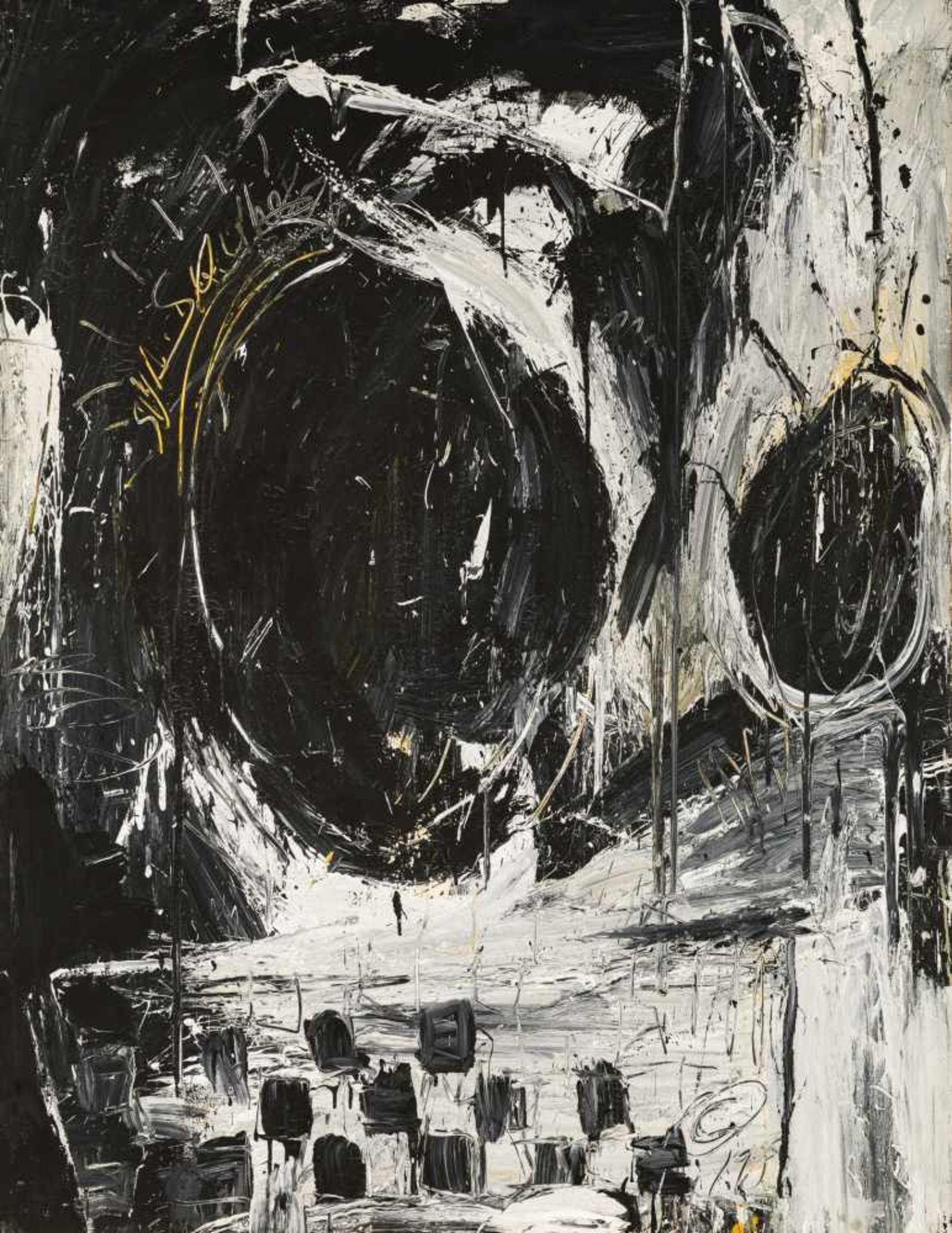 Franco Kappl * Klagenfurt 1962 geb. BALLS OF CONFUSION Öl auf Leinwand 188,5 x 146 cm 1987 rechts