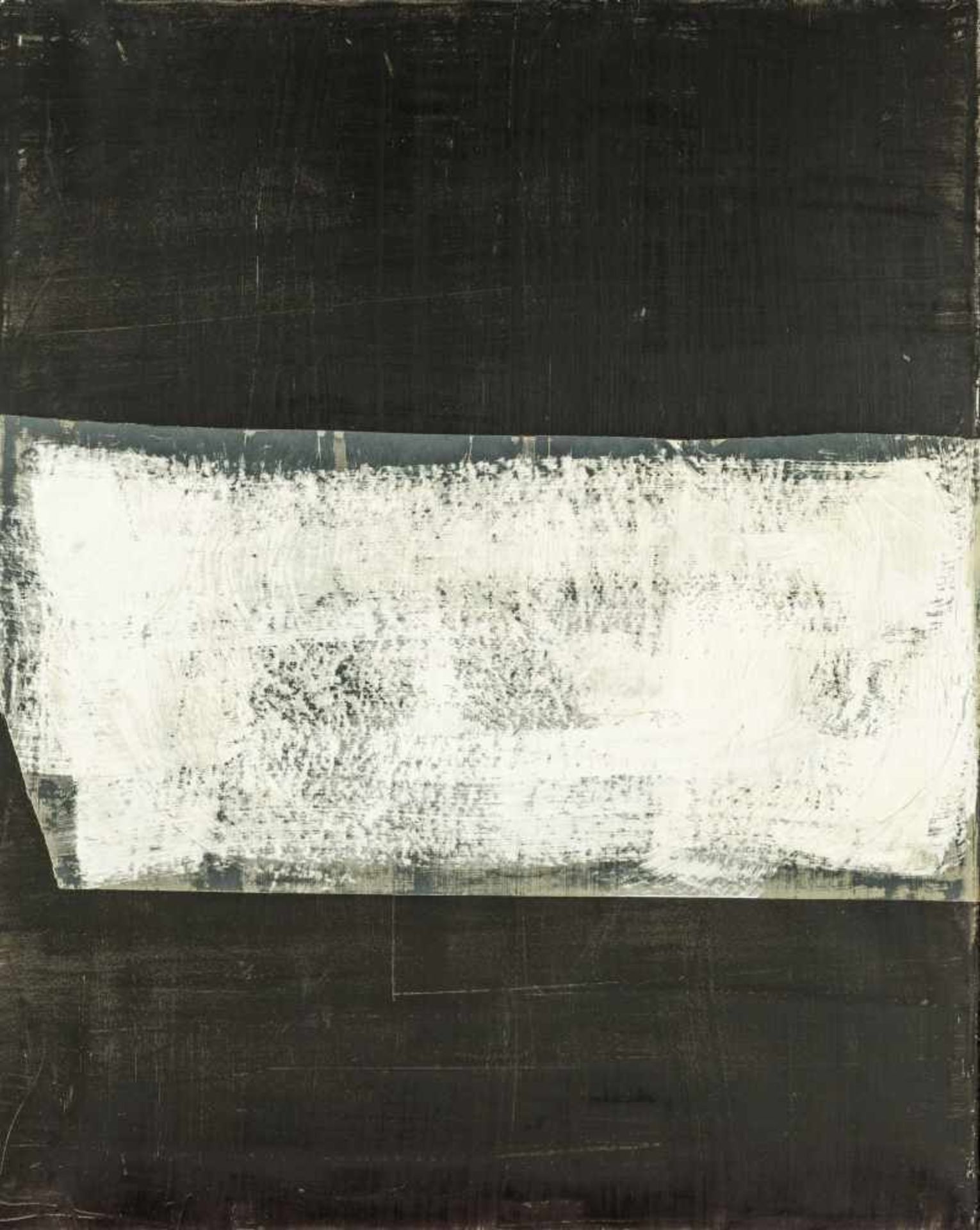 Rudi Stanzel Linz 1958 geb. Ohne Titel bemalte Folie auf Öl auf Leinwand 98 x 78 cm 1992