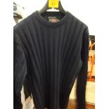 Paul & Shark 100% Pure New Wool Bretagne crew neck jumper with Paul & Shark stitched fabric and