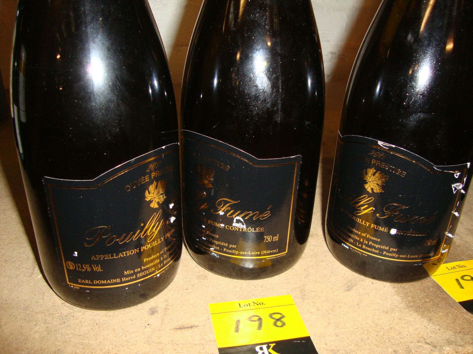 3 bottles of 2011 Cuvee Prestige Pouilly Fume by Earl Domaine Herve Seguine