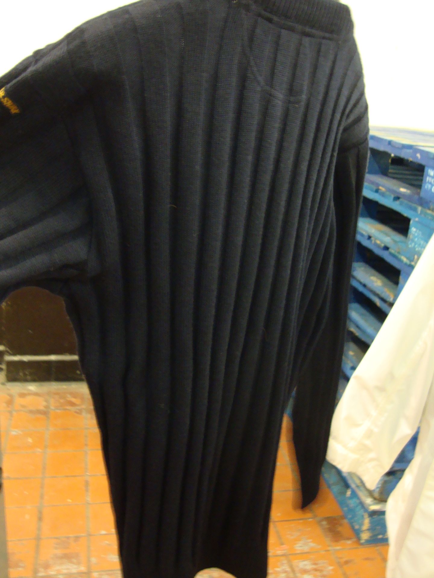 Paul & Shark 100% Pure New Wool Bretagne crew neck jumper with Paul & Shark stitched fabric and - Image 3 of 4