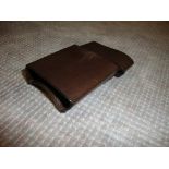 Sequoia chocolate brown leather cigarette box sleeve