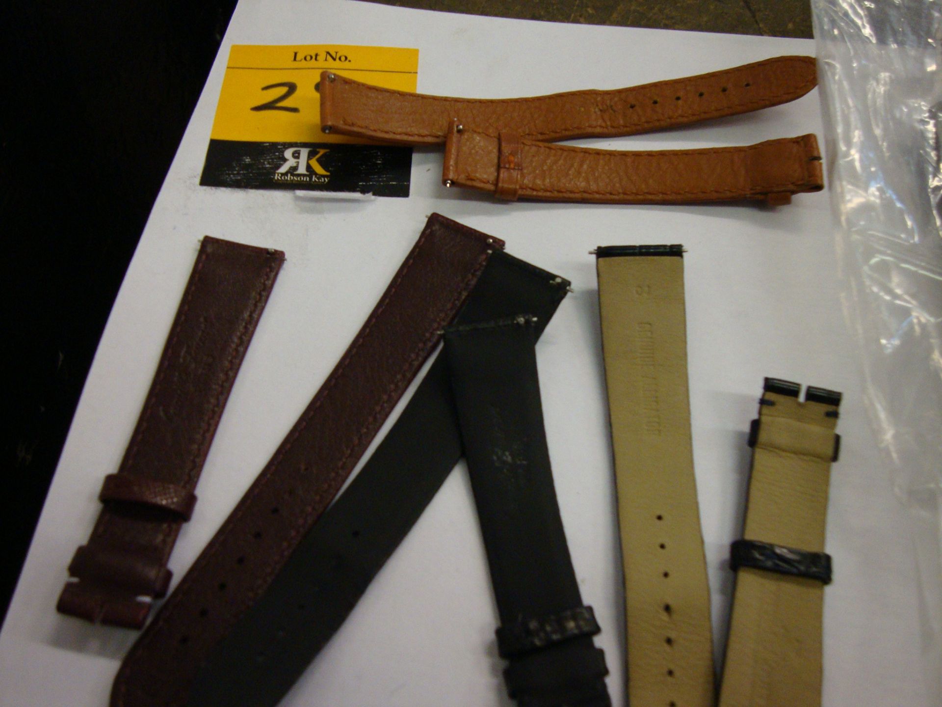 Quantity of Camille Fournet leather watch straps. This lot comprises 5 straps in total, 4 by Camille - Image 3 of 5