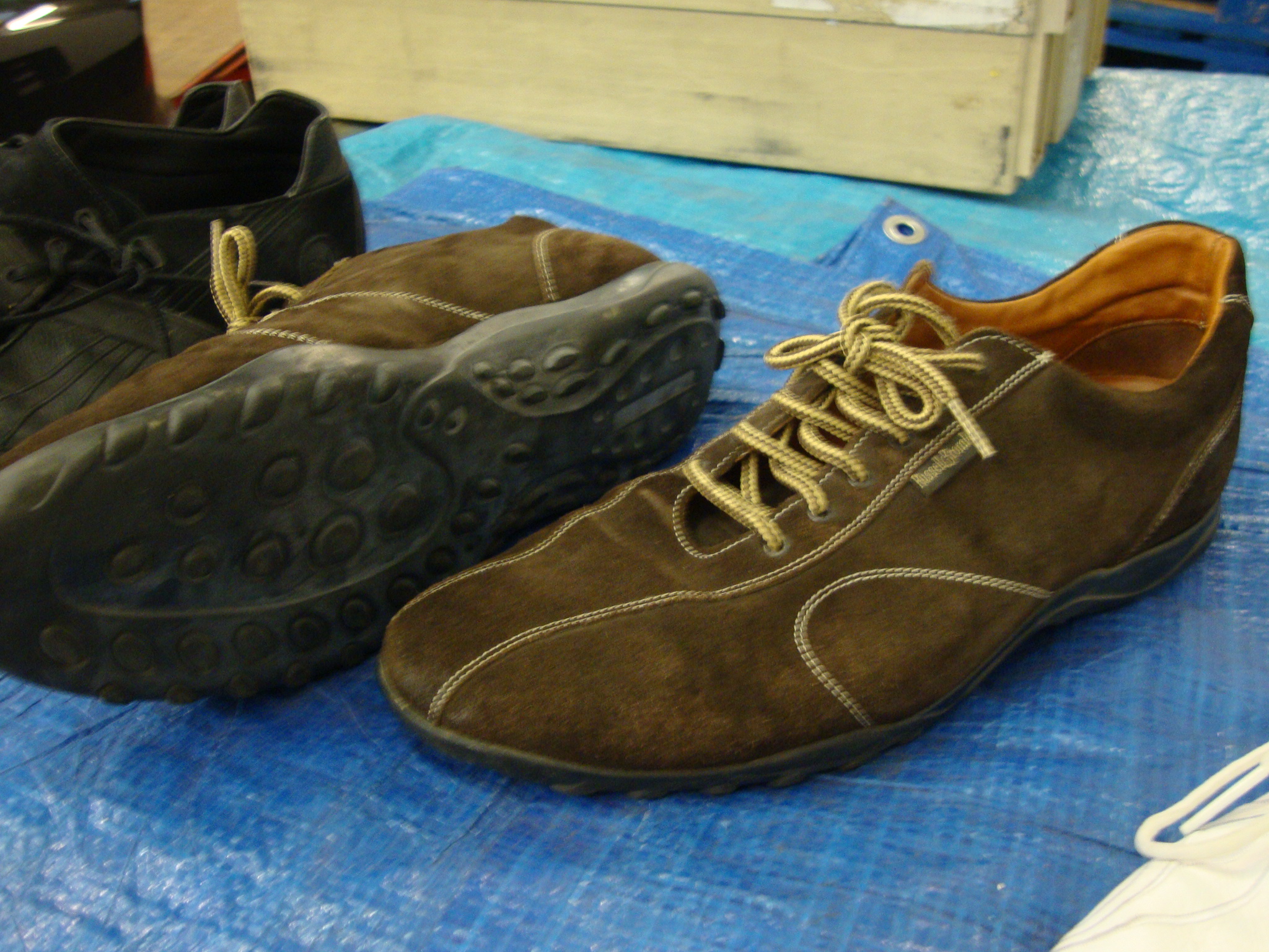 3 pairs of men's trainers, one by Russell & Bromley in chocolate brown suede being size 46 and the - Image 2 of 4