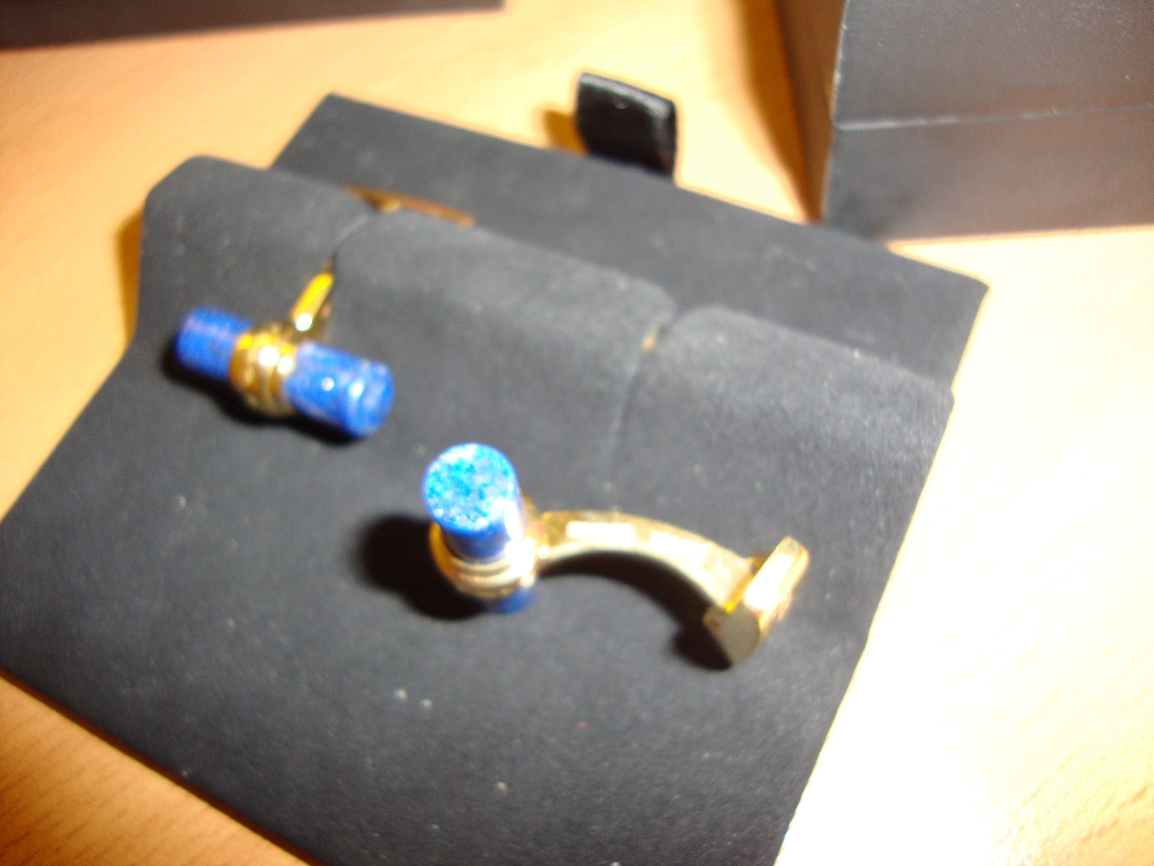 Theo Fennell 18K yellow gold cufflinks with Lapis Lazuli batons. Marked 750 AU and hallmarked, - Image 5 of 8